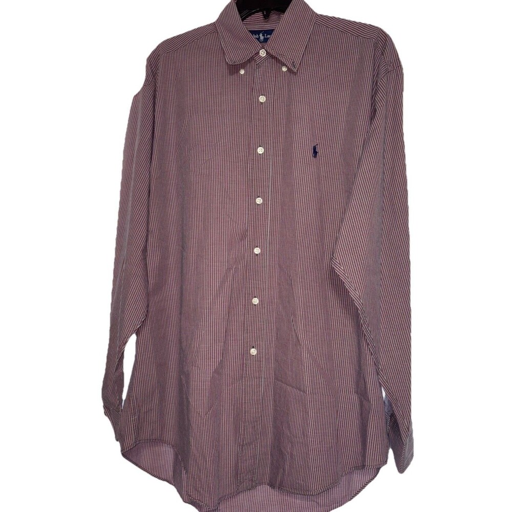 Ralph Lauren Blake Men's M Long Sleeve Button Down Dress Work Checkered Casual